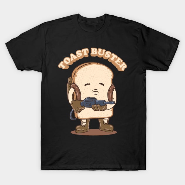 Toast Buster: Ghost-Busting Bread T-Shirt by LukmannHak